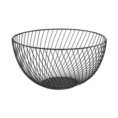 Фруктовниця 26 cм Ambition Decor кругла чорний метал арт. 29504 29504 фото Фруктовниця 26 cм Ambition Decor кругла чорний метал арт. 29504 29504 фото